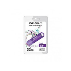 USB Flash (флешка) EXPLOYD 570 32Gb (фиолетовый)