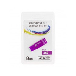 USB Flash (флешка) EXPLOYD 560 (фиолетовый)