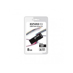 USB Flash (флешка) EXPLOYD 580 8Gb (черный)