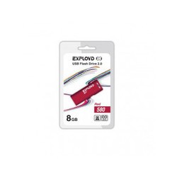 USB Flash (флешка) EXPLOYD 580 8Gb (красный)
