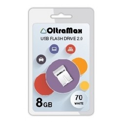 USB Flash (флешка) OltraMax 70 8Gb (белый)