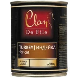 Корм для кошек Clan De File Adult Canned with Turkey 0.34 kg
