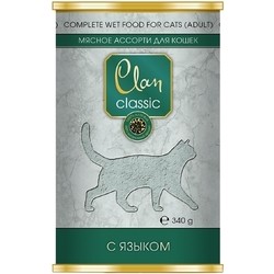 Корм для кошек Clan Classic Adult Canned with Tongue 0.34 kg