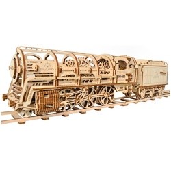 3D пазл UGears Locomotive with Tender