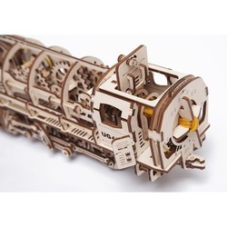 3D пазл UGears Locomotive with Tender