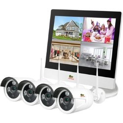 Комплекты видеонаблюдения Partizan Outdoor Wireless Kit LCD 1MP 4xIP