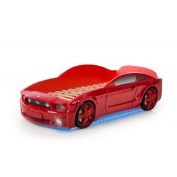 Кроватка Futuka Kids Mustang 3D (красный)