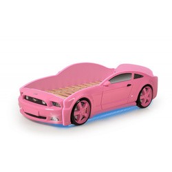 Кроватка Futuka Kids Mustang 3D (розовый)