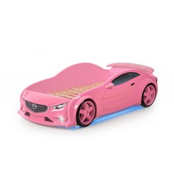 Кроватка Futuka Kids Mazda Evo 3D (розовый)