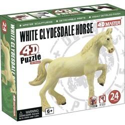 3D пазл 4D Master White Clydesdale Horse 26529