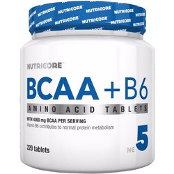 Аминокислоты NutriCore BCAA/B6 220 tab