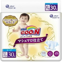 Подгузники (памперсы) Goo.N Super Premium Marshmallow XL / 30 pcs