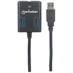 Картридер/USB-хаб MANHATTAN SuperSpeed USB 3.0 Hub