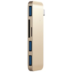 Картридер/USB-хаб Satechi Aluminum Type-C USB Hub (золотистый)