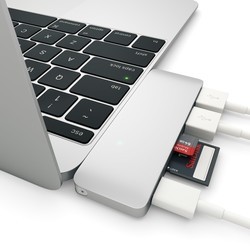 Картридер/USB-хаб Satechi Type-C USB 3.0 Passthrough Hub (серебристый)
