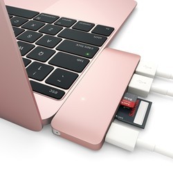 Картридер/USB-хаб Satechi Type-C USB 3.0 Passthrough Hub (серебристый)