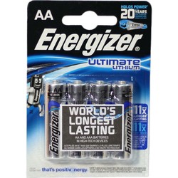 Аккумуляторная батарейка Energizer Ultimate 4xAA