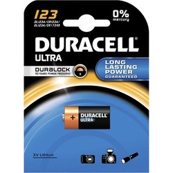 Аккумуляторная батарейка Duracell 1xCR123 Ultra M3