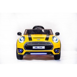 Детский электромобиль RiverToys Mini Cooper HL198 (желтый)