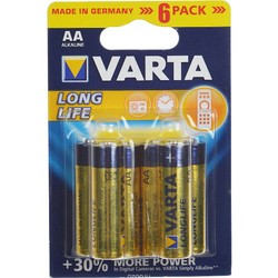 Аккумуляторная батарейка Varta LongLife 6xAA