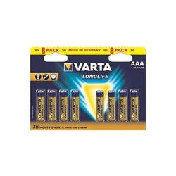 Аккумуляторная батарейка Varta Longlife Extra 8xAAA