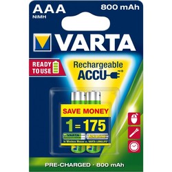 Аккумуляторная батарейка Varta Rechargeable Accu 2xAAA 800 mAh