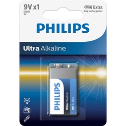 Аккумулятор / батарейка Philips Ultra Alkaline 1xKrona