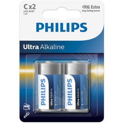 Аккумуляторы и батарейки Philips Ultra Alkaline 2xC
