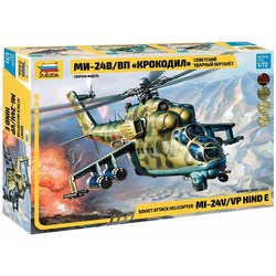 Сборная модель Zvezda Attack Helicopter MI-24V/VP Hind E (1:72)