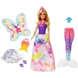 Кукла Barbie Dreamtopia with 3 Fairytale Costumes FJD08