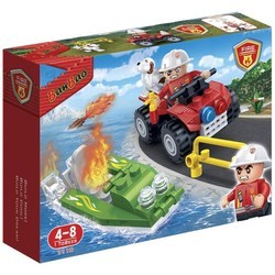 Конструктор BanBao Firemen Car and Boat 7118
