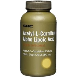Сжигатели жира GNC Acetyl-L-Carnitine Alpha Lipoic Acid 60 cap