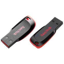 USB Flash (флешка) SanDisk Cruzer Blade 16Gb (белый)
