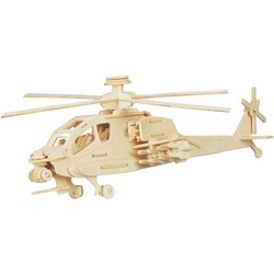 3D пазл Wooden Toys Attack Helicopter AH-64 Apache P072