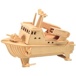 3D пазл Wooden Toys Rocket Boat P038