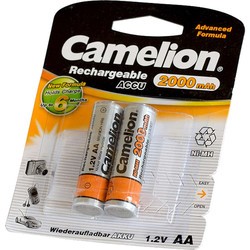Аккумуляторная батарейка Camelion 2xAA 2000 mAh