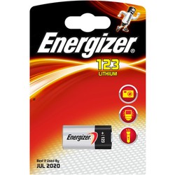 Аккумуляторная батарейка Energizer 1xCR123