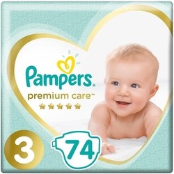 Подгузники Pampers Premium Care 3 / 74 pcs