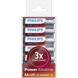 Аккумуляторная батарейка Philips Power Alkaline 20xAA