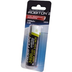 Аккумуляторная батарейка Robiton Protected 1x18650 3400 mAh