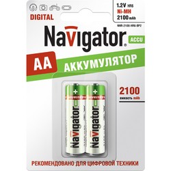 Аккумуляторная батарейка Navigator 2xAA 2100 mAh