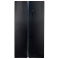 Холодильник Ginzzu NFK-605 Glass (черный)