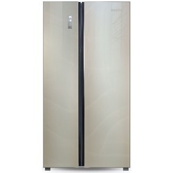 Холодильник Ginzzu NFK-530 Glass (бежевый)