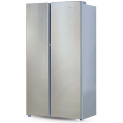 Холодильник Ginzzu NFK-530 Glass (золотистый)
