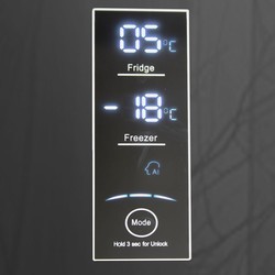 Холодильник Ginzzu NFK-530 Glass (золотистый)