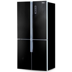 Холодильник Ginzzu NFK-510 Glass (черный)
