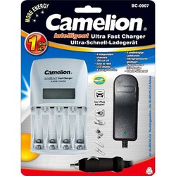 Зарядка аккумуляторных батареек Camelion BC-0907 + 4xAA 2700 mAh