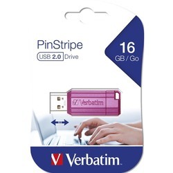USB Flash (флешка) Verbatim PinStripe 8Gb (синий)