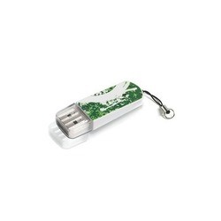 USB Flash (флешка) Verbatim Mini Graffiti 32Gb (зеленый)