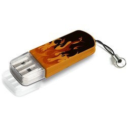 USB Flash (флешка) Verbatim Mini Elements (оранжевый)